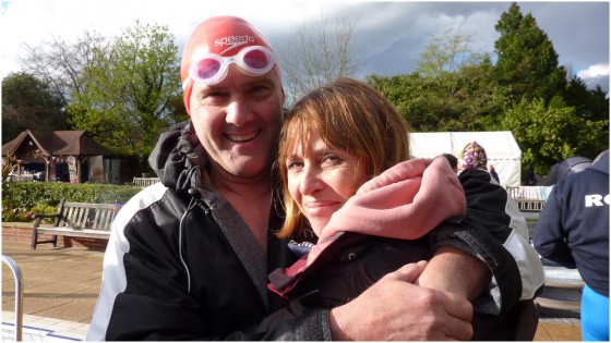 Paul Maggs Swimming for Steyning Athletic Club. Channel Swim, Long Distance Swim Events