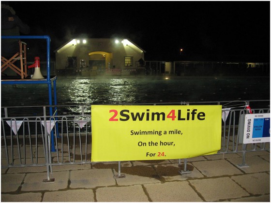 Paul Maggs Swimming for Steyning Athletic Club. Channel Swim, Long Distance Swim Events