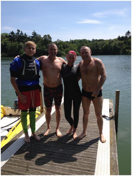 Paul Maggs Swimming for Steyning Athletic Club. Channel Swim, Long Distance Swim Events