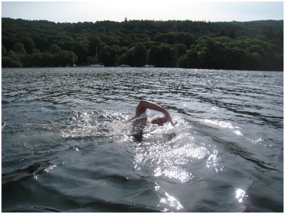 Paul Maggs Swimming for Steyning Athletic Club. Channel Swim, Long Distance Swim Events