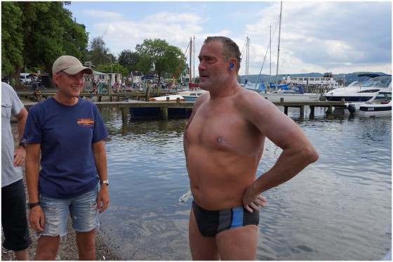 Paul Maggs Swimming for Steyning Athletic Club. Channel Swim, Long Distance Swim Events